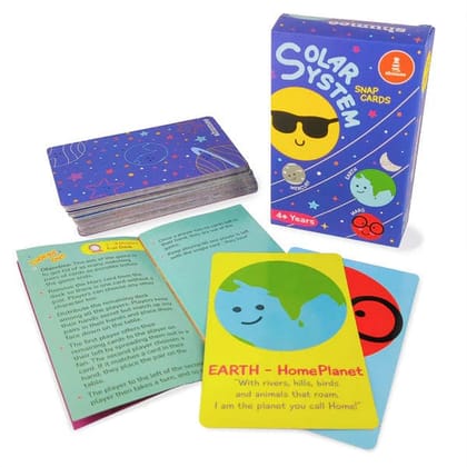 Solar System Snap Cards (52 Cards) for Kids 3+ | Space Learning Game | Develops Language, Memory & Cognitive Skills